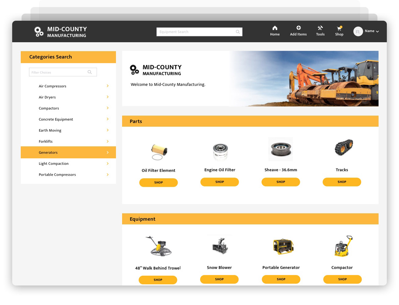 e-Commerce screenshot